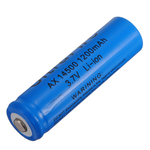 Аккумулятор 14500 3,7V 3800-6800mAh АА L50мм d14мм 1шт
